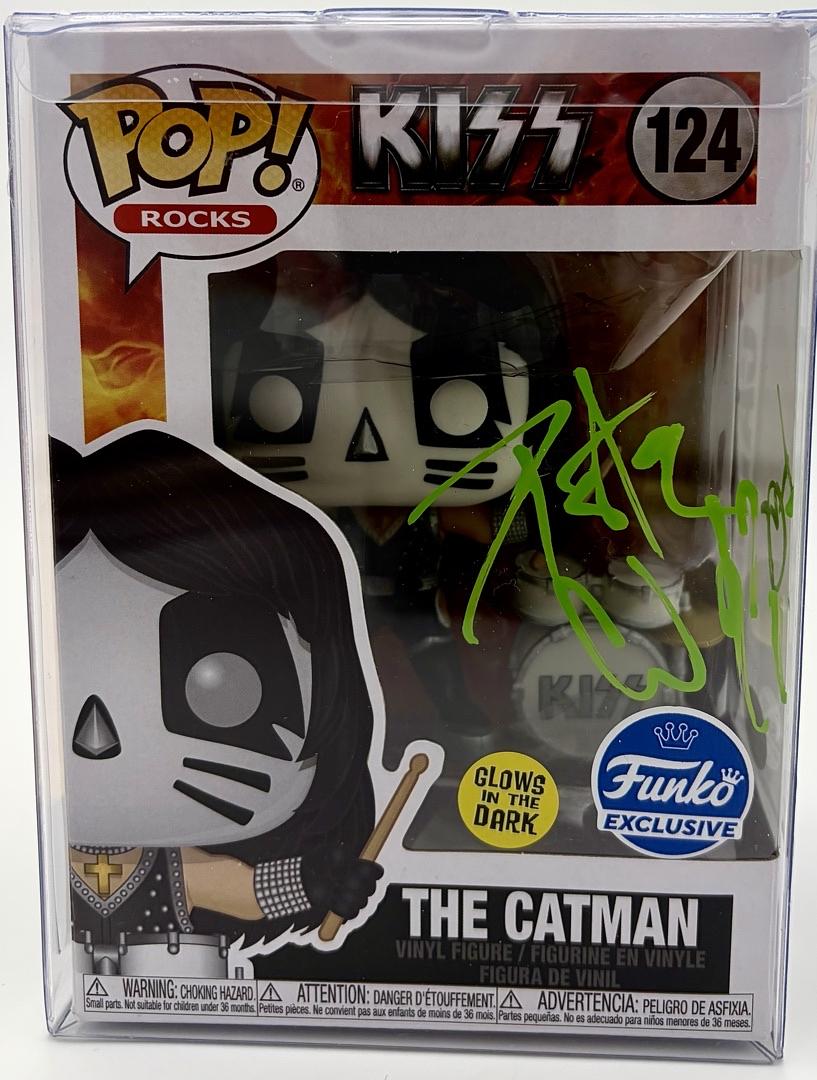 Peter Criss signed "The Catman" Funko #124 (KISS) - JSA COA